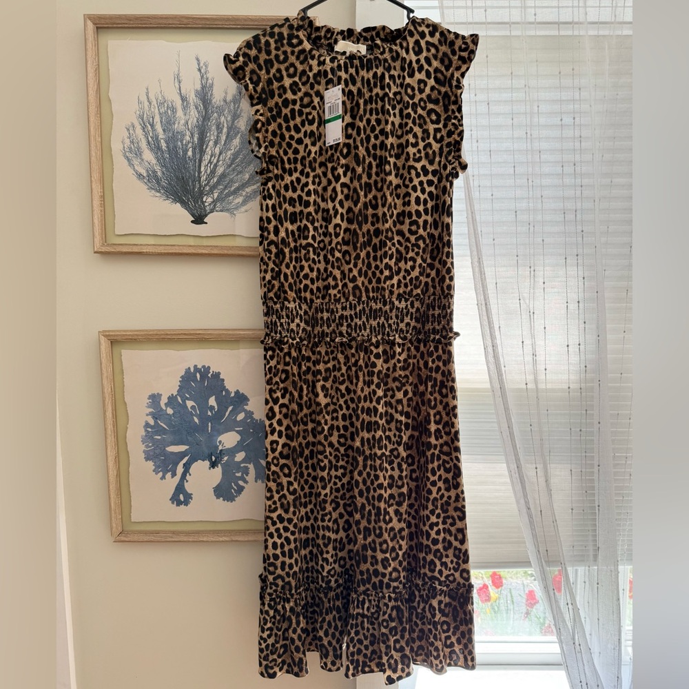 Michael Kors leopard/ cheetah print summer sleeveless dress